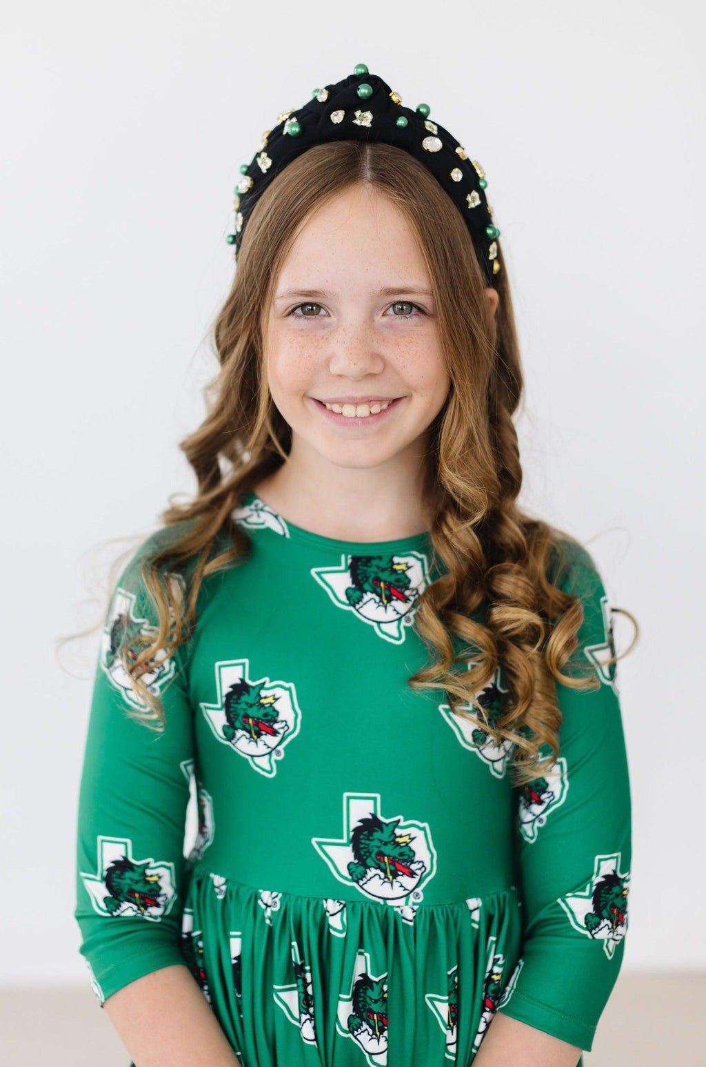 Southlake Carroll Dragons 3/4 Sleeve Pocket Twirl Dress Mila & Rose ®