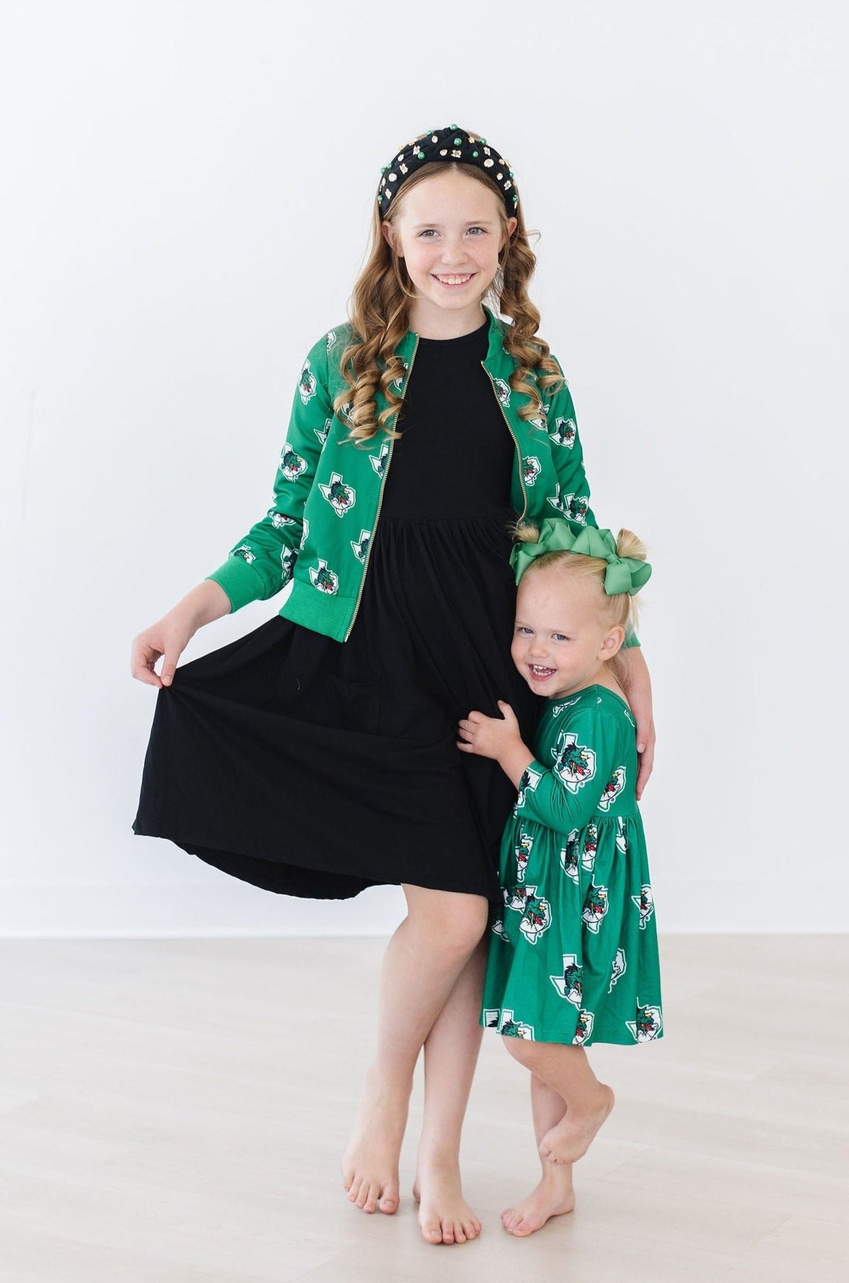 Southlake Carroll Dragons 3/4 Sleeve Pocket Twirl Dress Mila & Rose ®