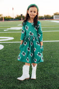 Southlake Carroll Dragons 3/4 Sleeve Pocket Twirl Dress Mila & Rose ®