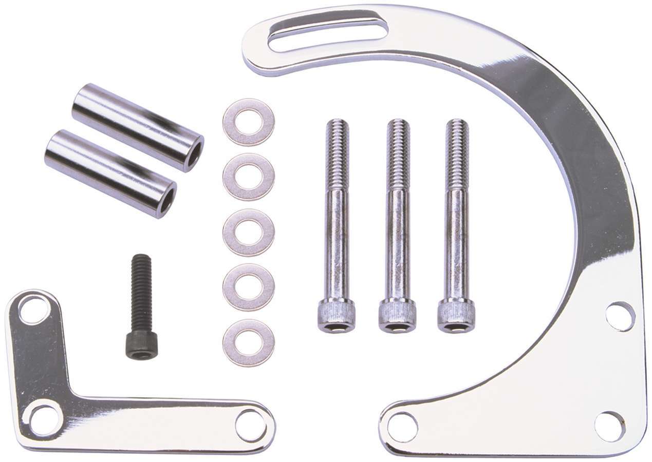 2pc. Lower Alt. Bracket Chrome - 8990 Vinyasa Automotive