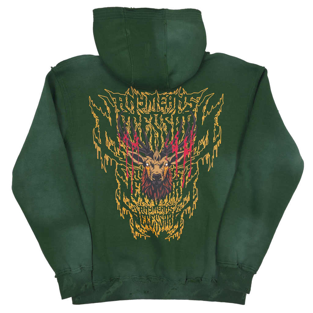 Trophy Pullover Hoodie Green Any Means Necessary Clothing
