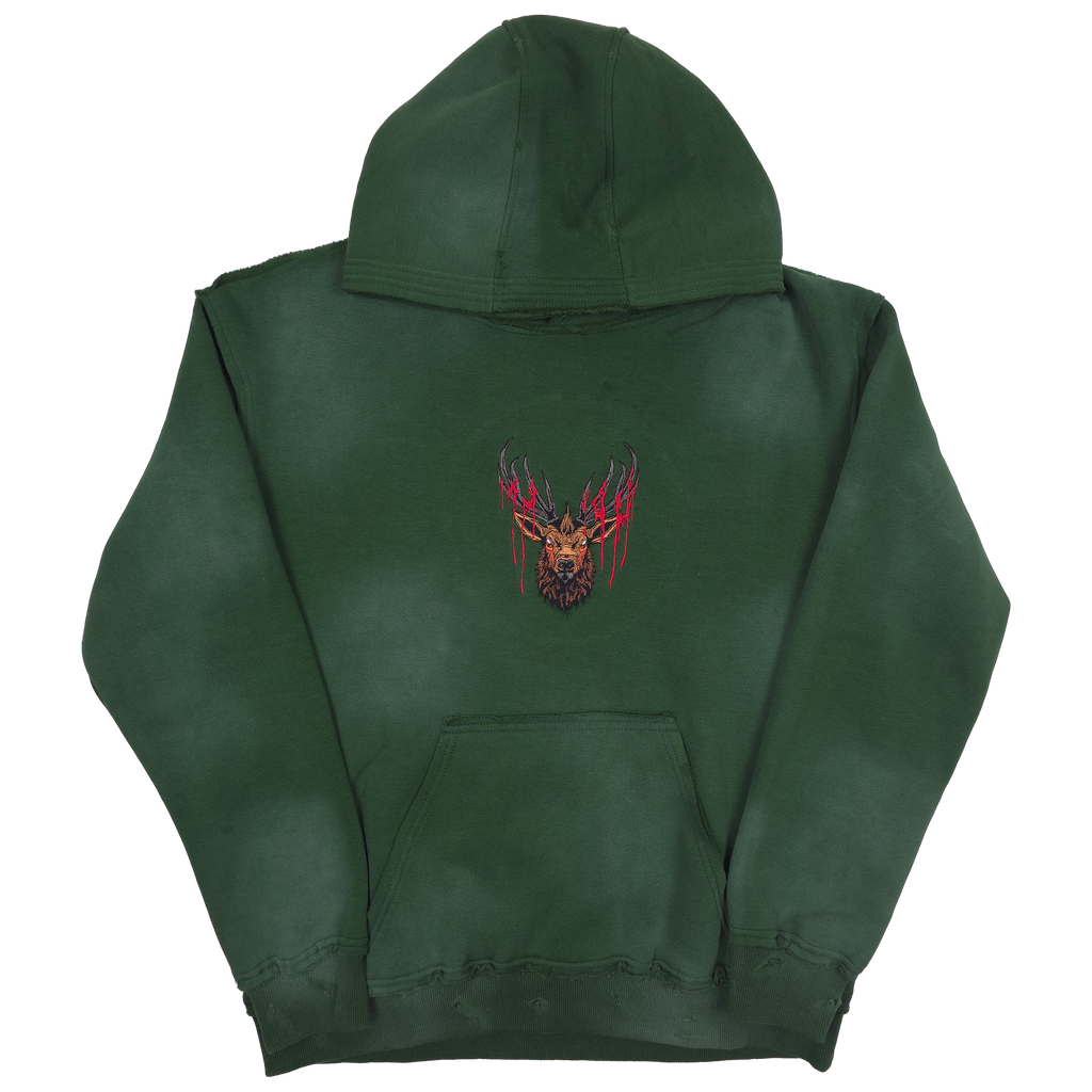 Trophy Pullover Hoodie Green Any Means Necessary Clothing