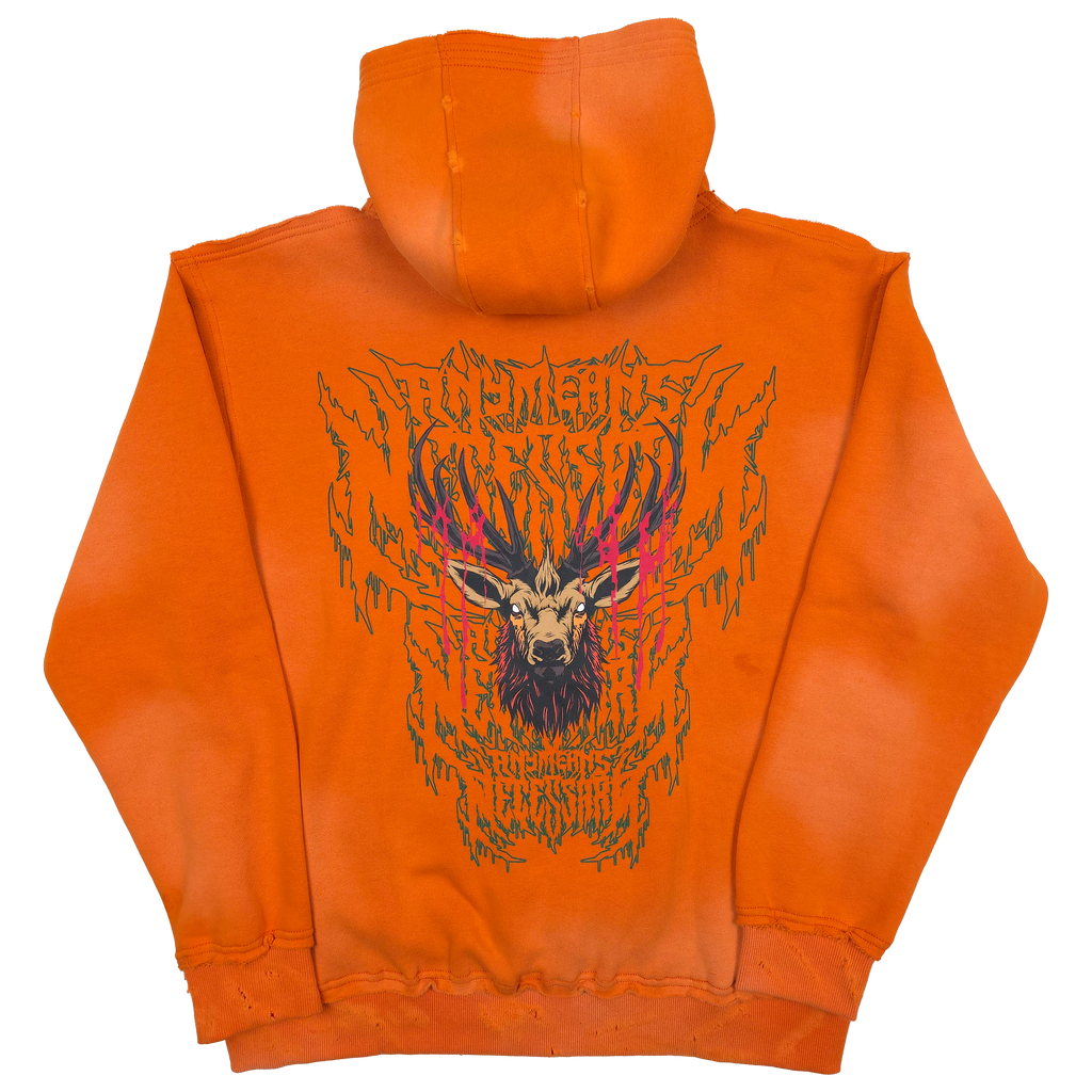 Trophy Pullover Hoodie Orange Any Means Necessary Clothing