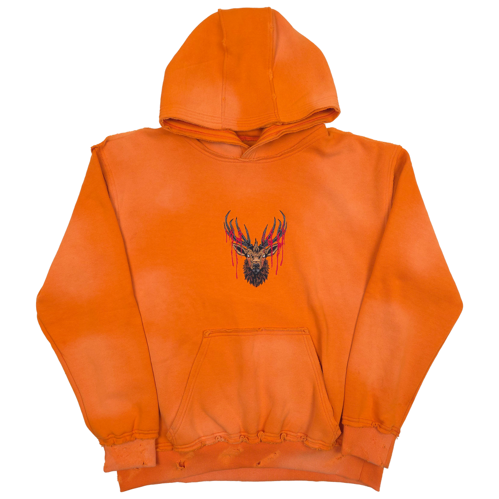 Trophy Pullover Hoodie Orange Any Means Necessary Clothing