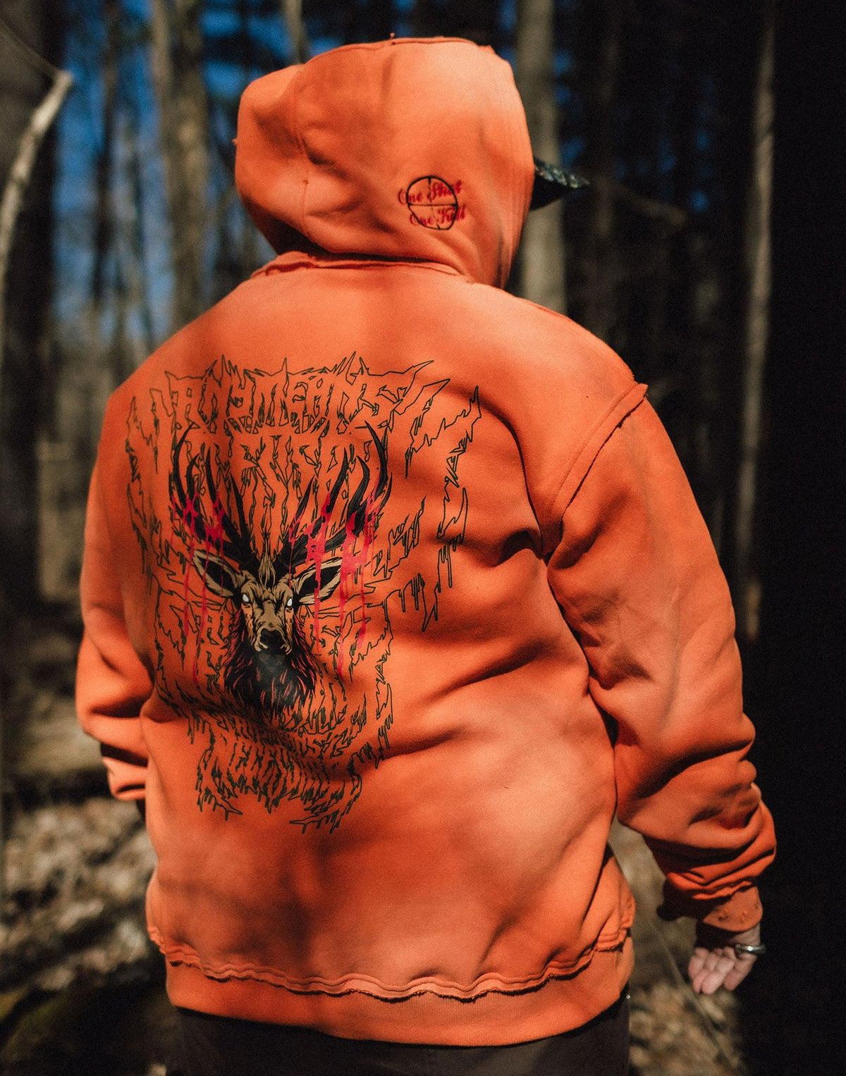 Trophy Pullover Hoodie Orange Any Means Necessary Clothing