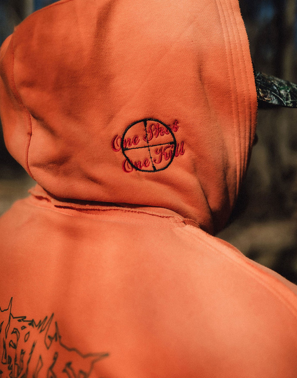 Trophy Pullover Hoodie Orange Any Means Necessary Clothing
