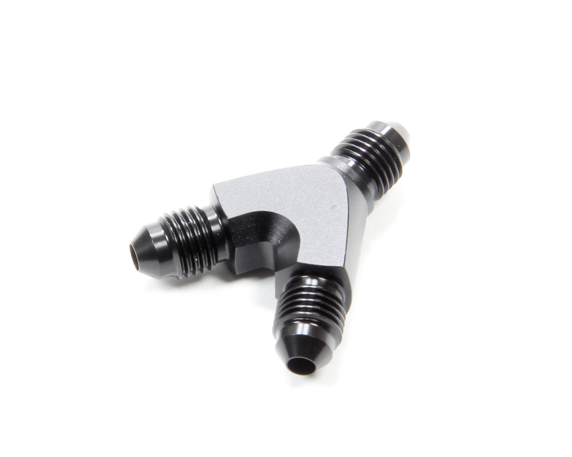 Y Adapter Fitting; Size: -4AN In x -4AN x -4AN - 10804 Vinyasa Automotive