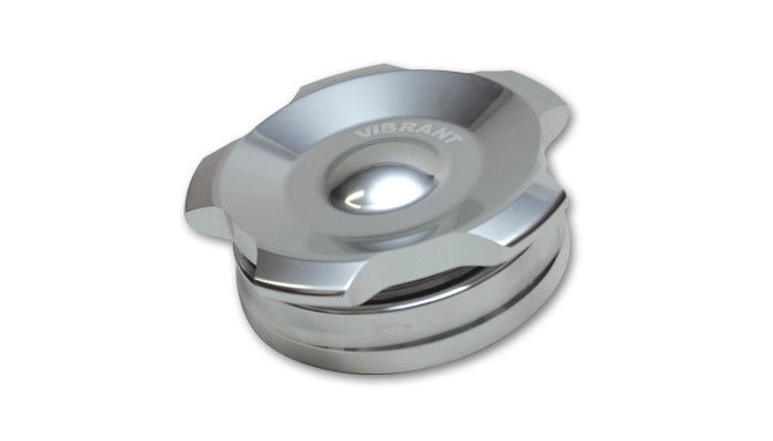 Polished Alum Fill Cap w/ Alum Welld Bung 2.75i - 11294 Vinyasa Automotive