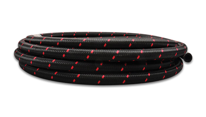 -8 an Black/Red Nylone Braid. Fl - 11978R Vinyasa Automotive