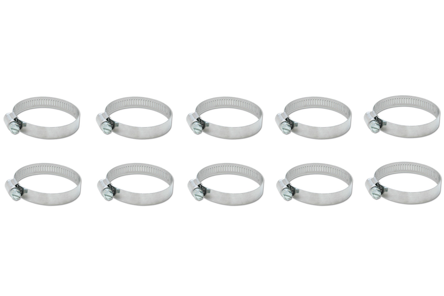 S.S. Worm Gear Clamps 3.54in to 4.49in 10 Pack - 12156 Vinyasa Automotive