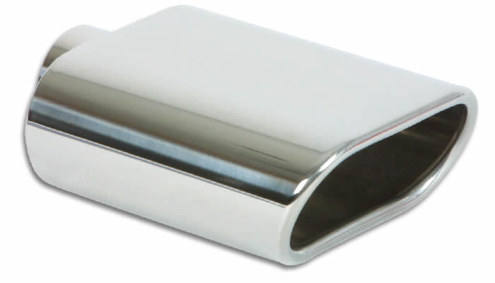 5.5in x 3in Oval Stainle ss Steel Tip Single Wall - 1405 Vinyasa Automotive