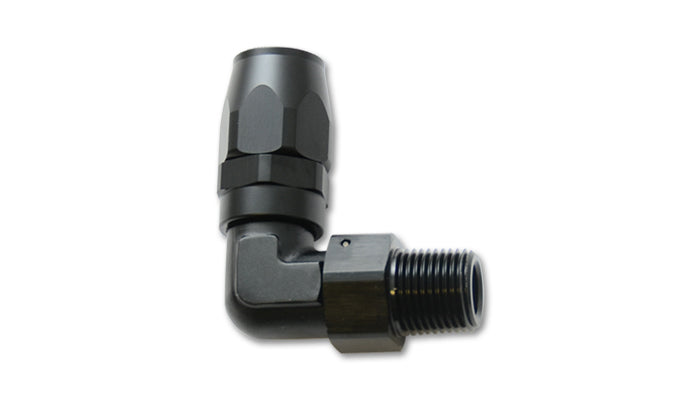 Male -6AN x 1/4in 90 Degree Hose End Fitting - 26901 Vinyasa Automotive