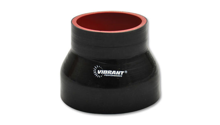 4in ID to 5in x 3in Long Reducer Coupler Black - 2777 Vinyasa Automotive