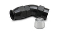 45 Degree High Flow Hose End Fitting for PTFE - 28408 Vinyasa Automotive