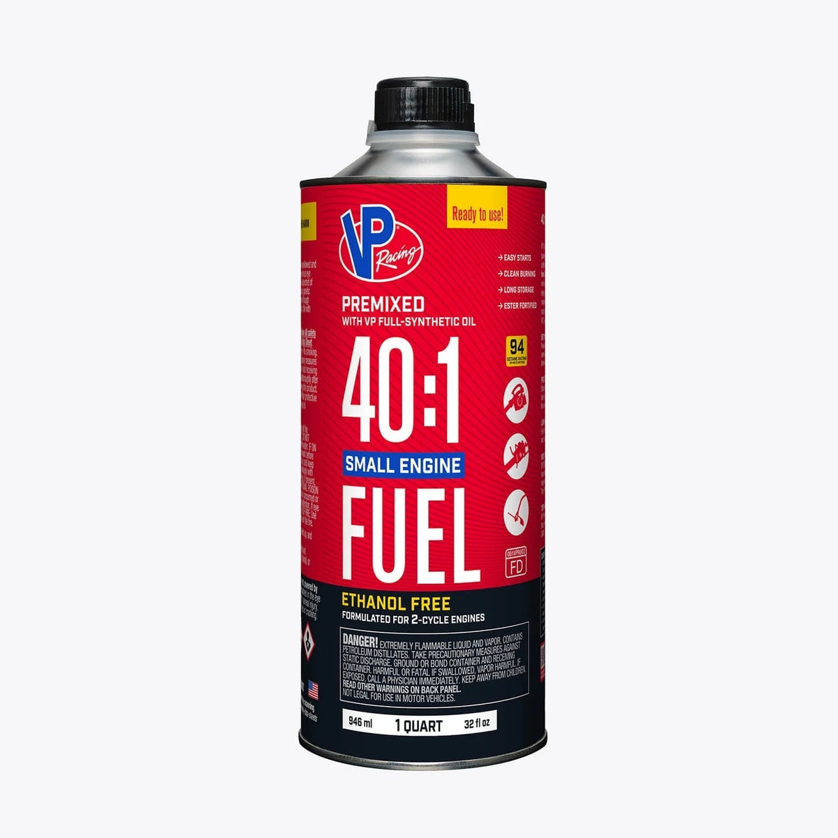 40:1 Pre-Mix Fuel 1qt Can Vinyasa Automotive