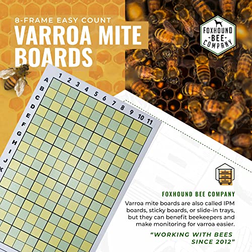 Varroa Mite Board Foxhound Bee Company