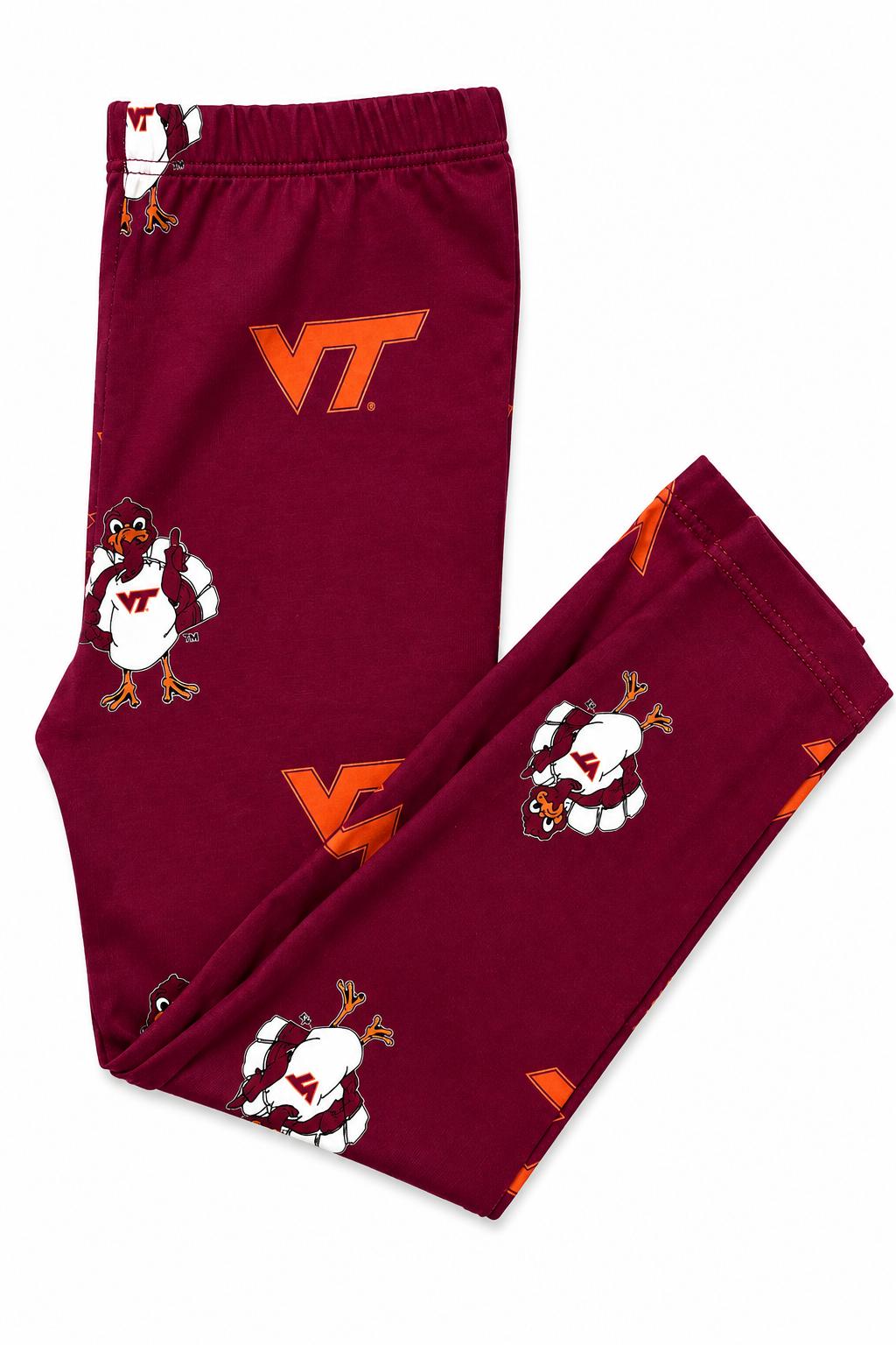 Virginia Tech Maroon Hokie Leggings Mila & Rose ®