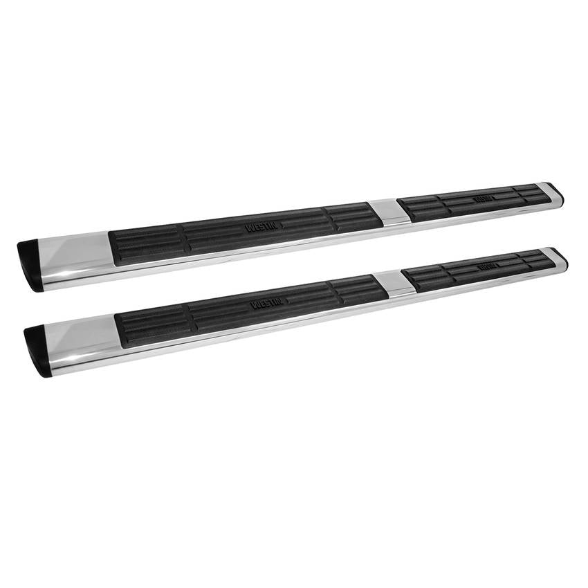 6in Oval Steps Polished SS - 226020 Vinyasa Automotive