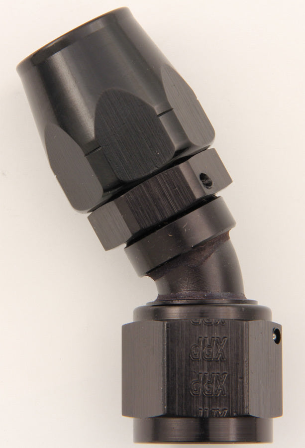 #12 30 Deg Dbl Swivel Hose End Black - 203012BB Vinyasa Automotive