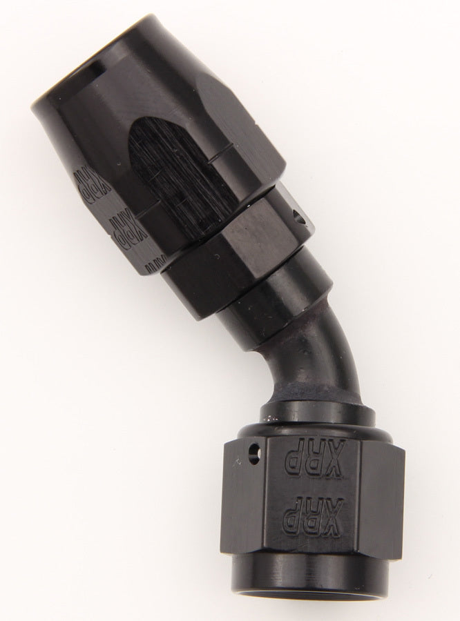 #6 45 Deg Dbl Swivel Hose End Black - 204506BB Vinyasa Automotive