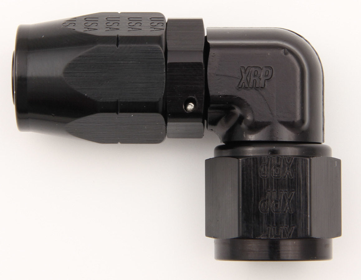 #8 90 Deg Dbl Swivel Forged Hose End Black - 209108BB Vinyasa Automotive