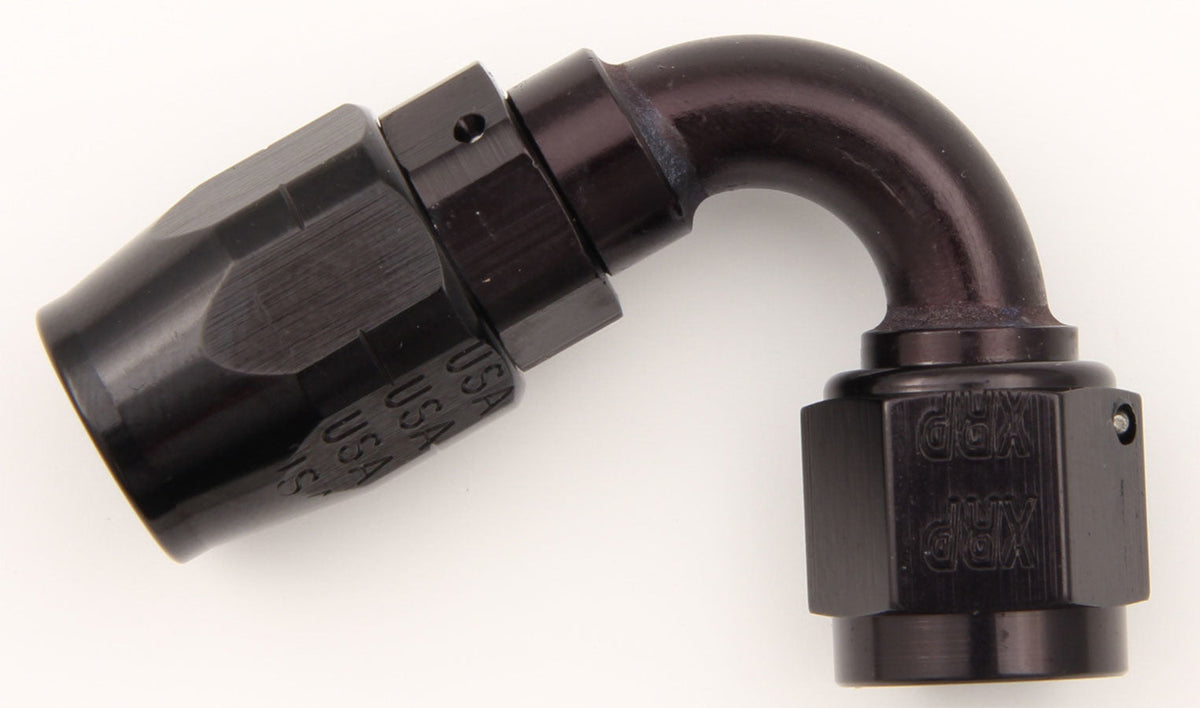 #10 120 Deg Dbl Swivel Hose End Black - 212010BB Vinyasa Automotive