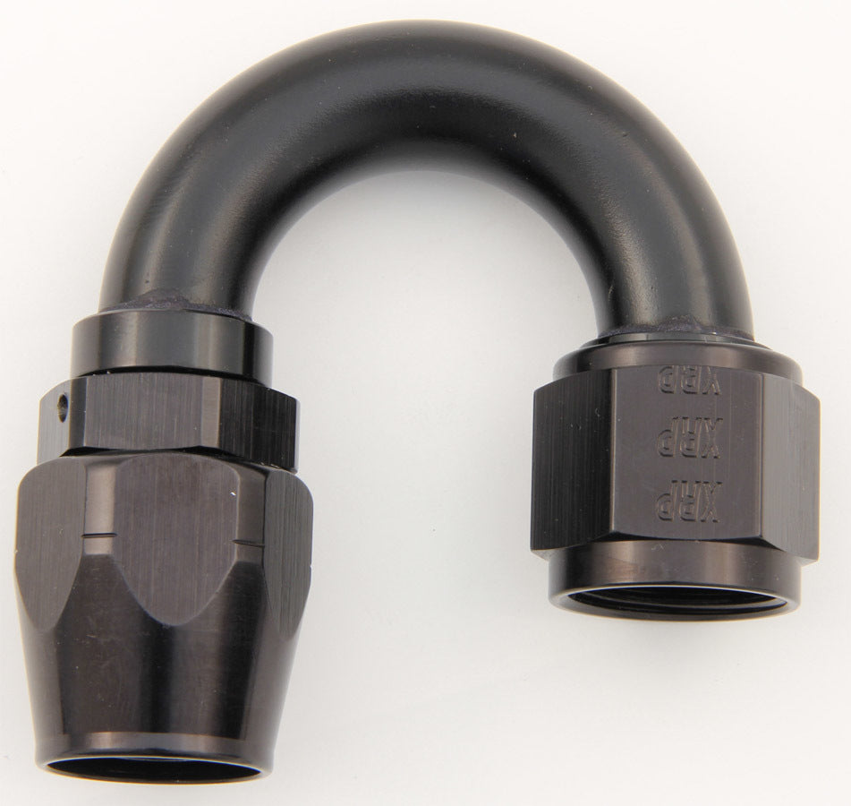 #12 180 Deg Dbl Swivel Hose End Black - 218012BB Vinyasa Automotive