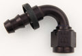 #8 120 Deg Push-On Hose End Black - 231208BB Vinyasa Automotive