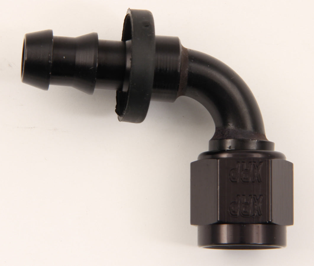 #6 90 Deg Push-On Hose End Black - 239006BB Vinyasa Automotive