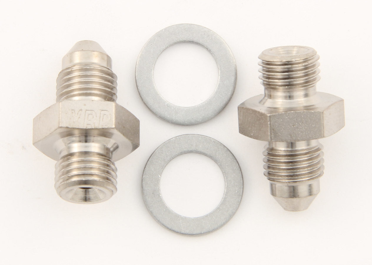 3/8-24 to #3 Stl Crush Washer Seal Adapter (Pr) - 402733 Vinyasa Automotive