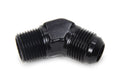 10an Male 45 degree to 1/2 Npt Fitting Black - 982310BB Vinyasa Automotive