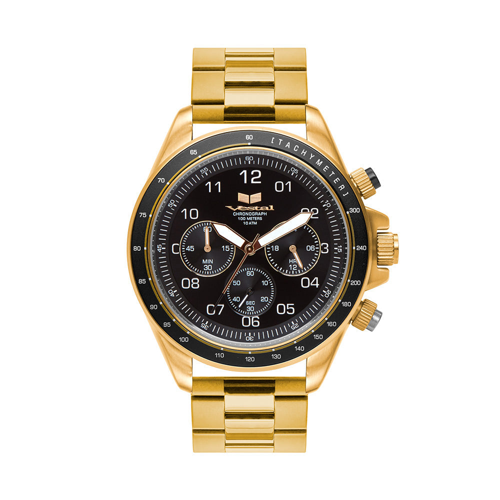 ZR2 METAL - Gold/Black Vestal Watch
