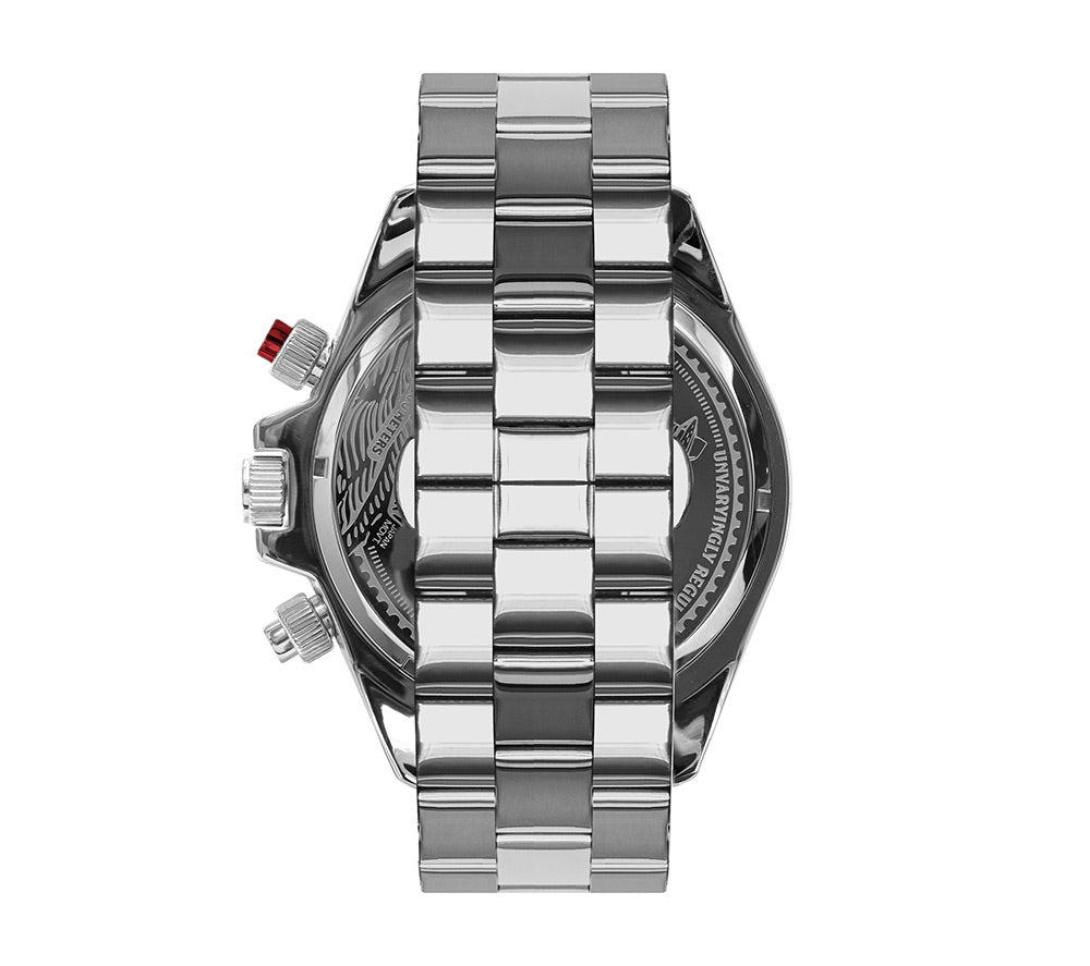 ZR3 - Silver/Black Polished Vestal Watch