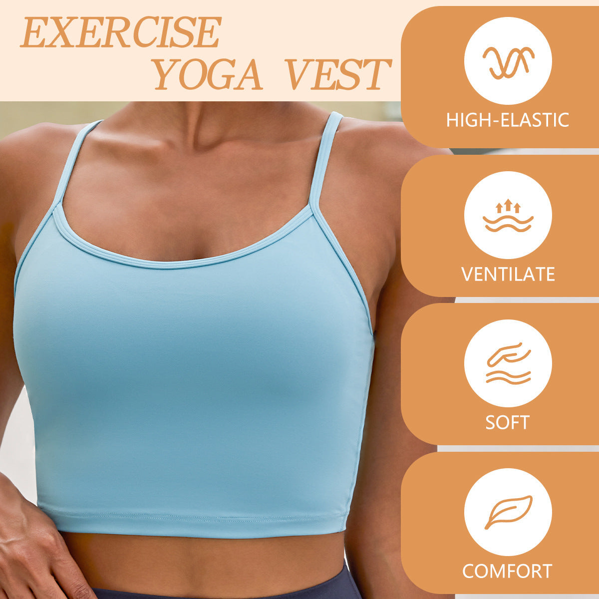 Backless Twisted Strap Yoga Sports Bra With Built-in Padded Cups Shock-Absorbing And Push-Up Social Buzz eSIMs