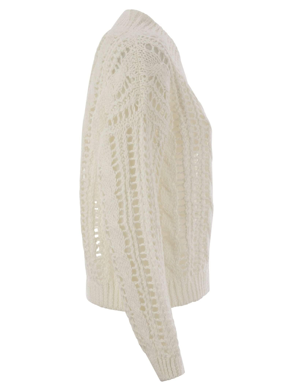 Brunello Cucinelli Women Cable & Mesh Jute And Cotton Jersey