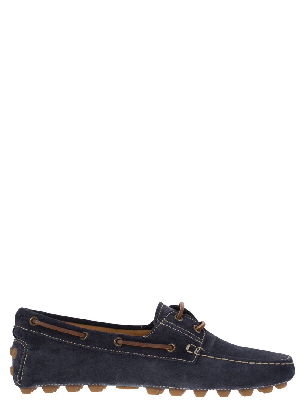 Tod's Men Rubber Bubble Suede Boat