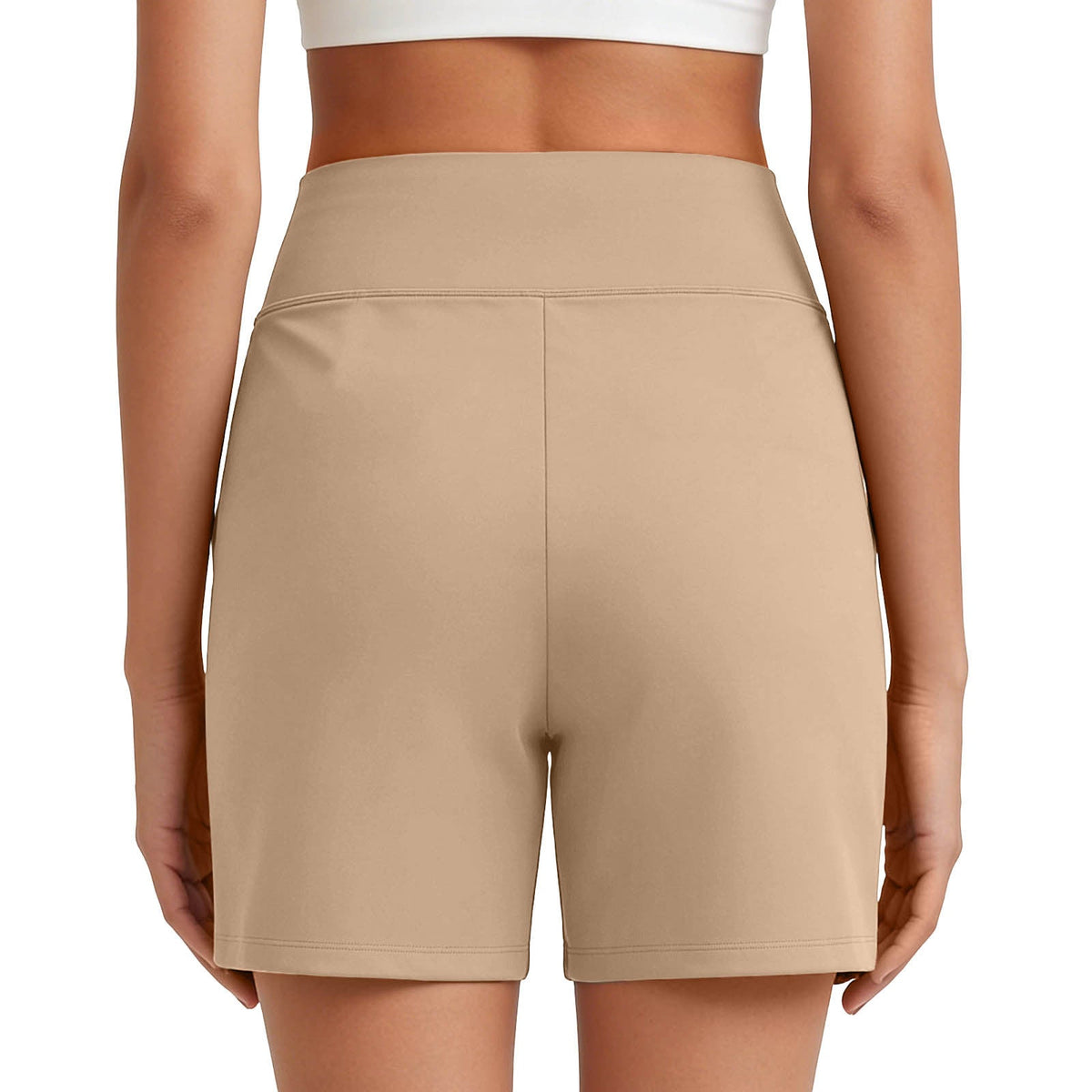 European And American Cross-Border New Style Women's Solid Color Stretchy Comfortable Fitness Pants Yoga Casual Shorts Social Buzz eSIMs