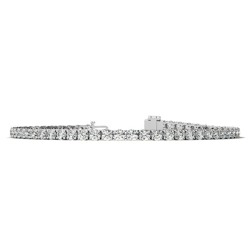 12.00 CTW Lab Grown Diamond Tennis Bracelet | G/VS AGI Certified | 14kt White or Yellow Gold VossAgin