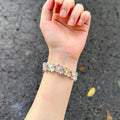 Creative And Versatile Daisy-flower Elastic Single-loop Watch Strap