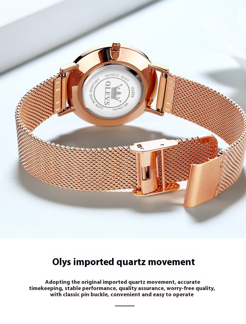 Valentine's Day Thin Men And Women Couple Electronic Quartz Watch