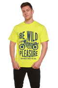 Be Wild Men's Bamboo Viscose/Organic Cotton Short Sleeve Graphic T-Shirt Spun Bamboo