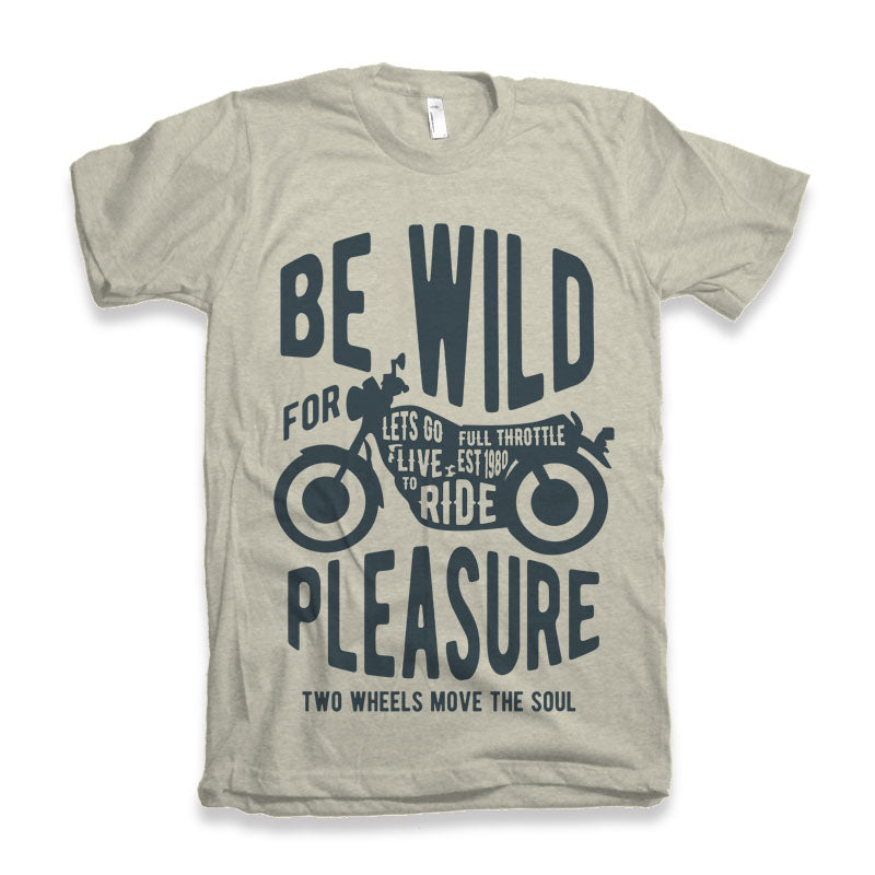 Be Wild Men's Bamboo Viscose/Organic Cotton Short Sleeve Graphic T-Shirt Spun Bamboo