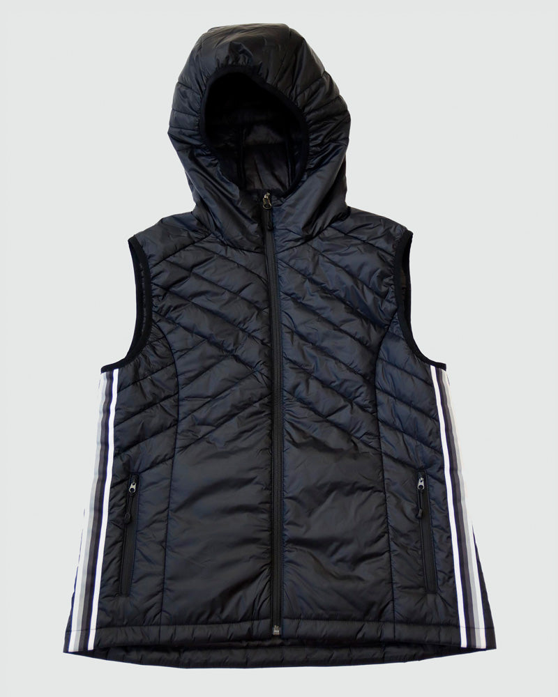 Powerstripe Eco-Friendly Down Hooded Vest Goal Five
