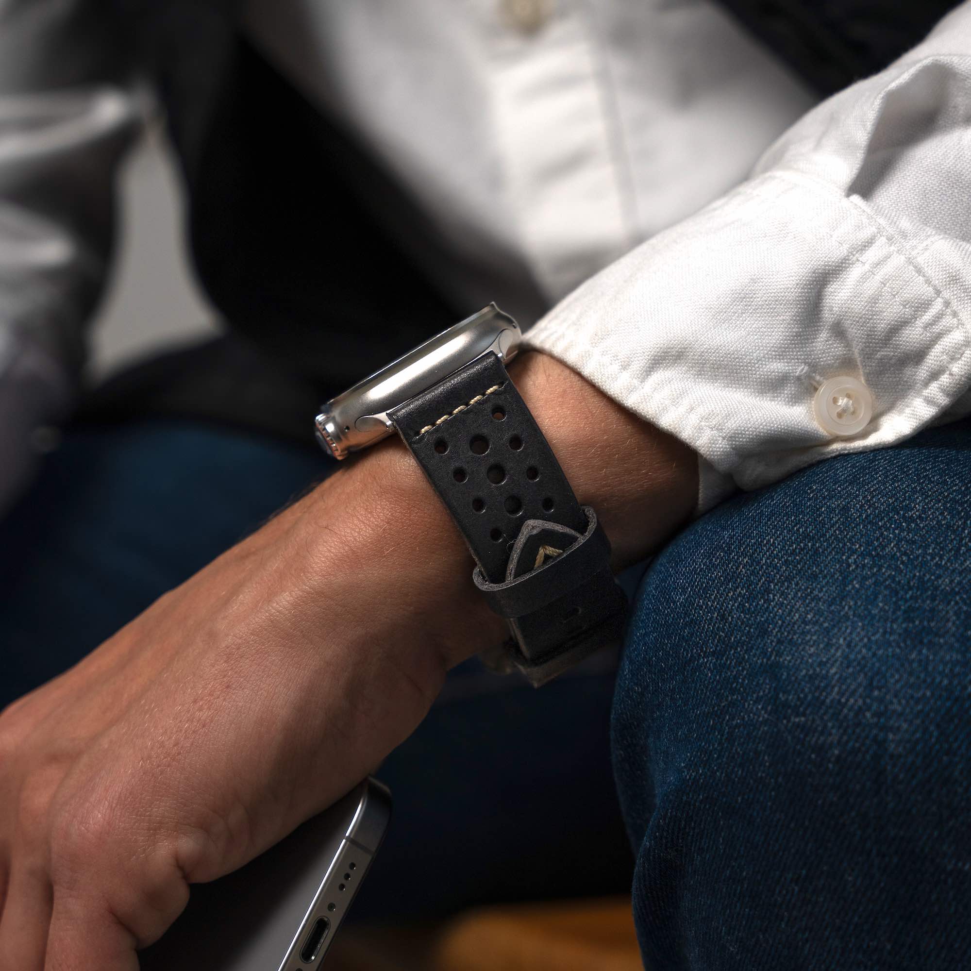 Racing Leather Strap Robust