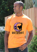 October Vibes Men's Bamboo Viscose/Organic Cotton Short Sleeve Graphic T-Shirt Spun Bamboo