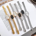 Girls Watch With A Bamboo-link Strap And An Oval Small Dial