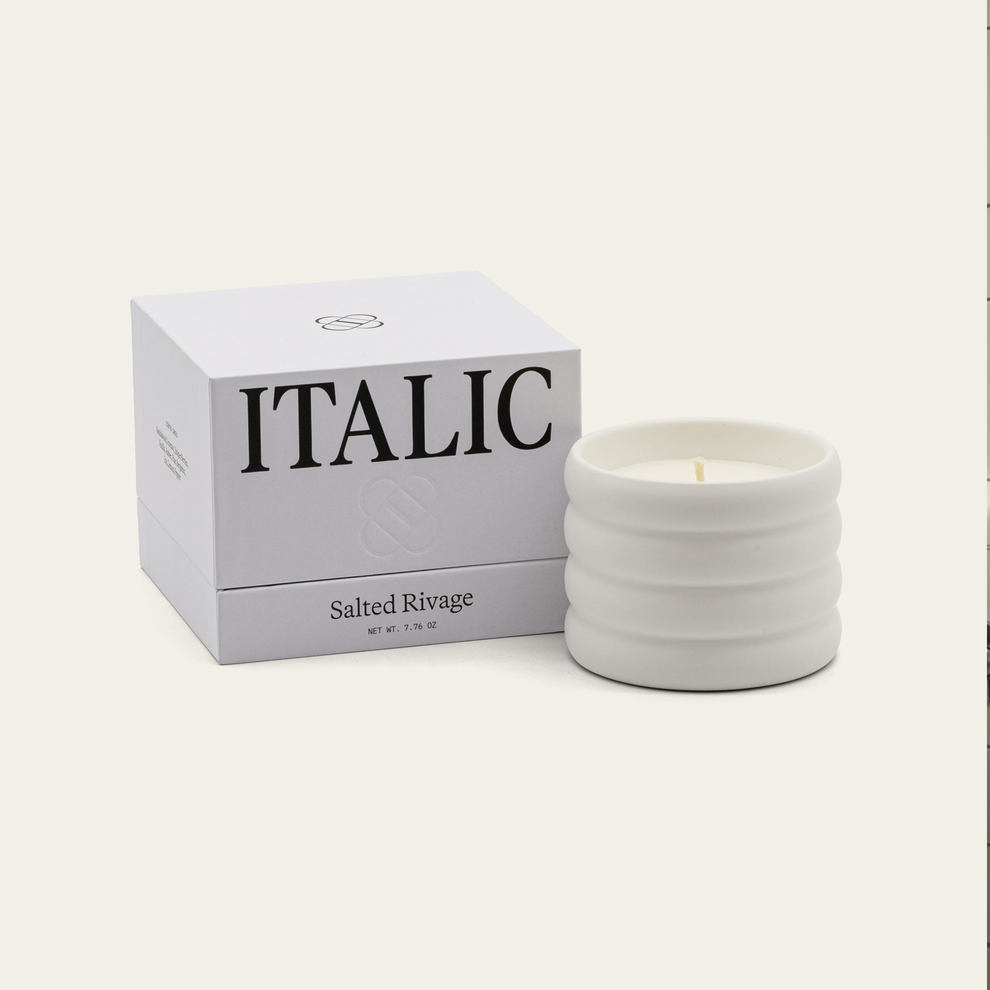Soy Wax Ceramic Candle Italic
