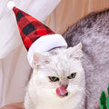 Multicolor Pet Christmas Hat Stripes