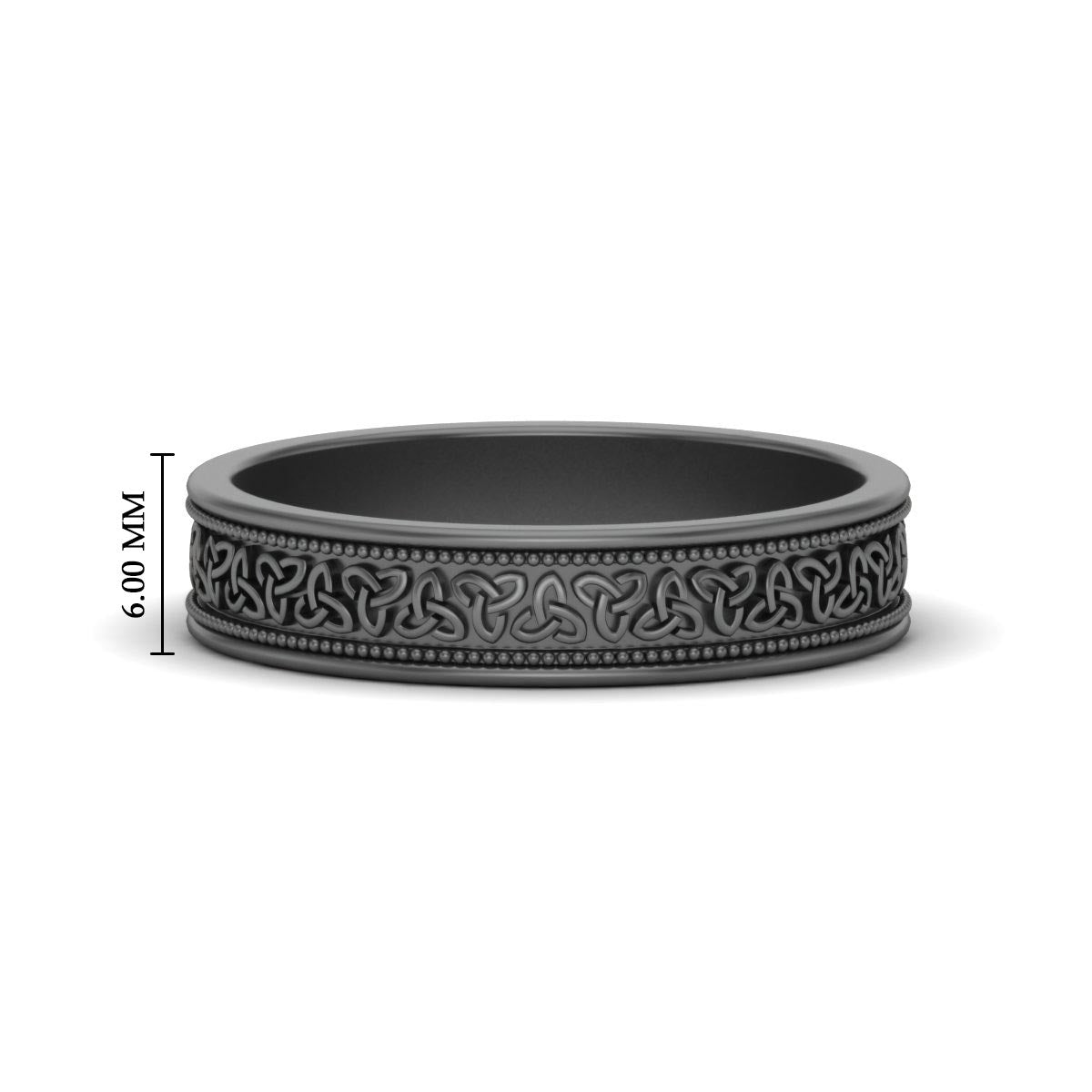Celtic Mens Gold Band Rings