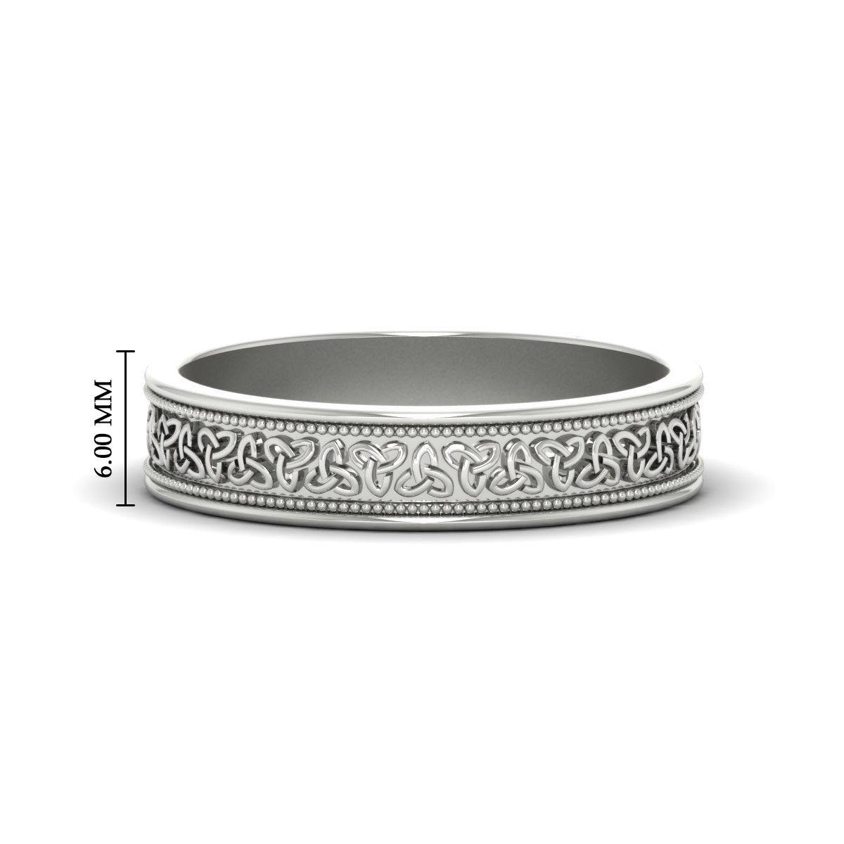 Celtic Mens Gold Band Rings